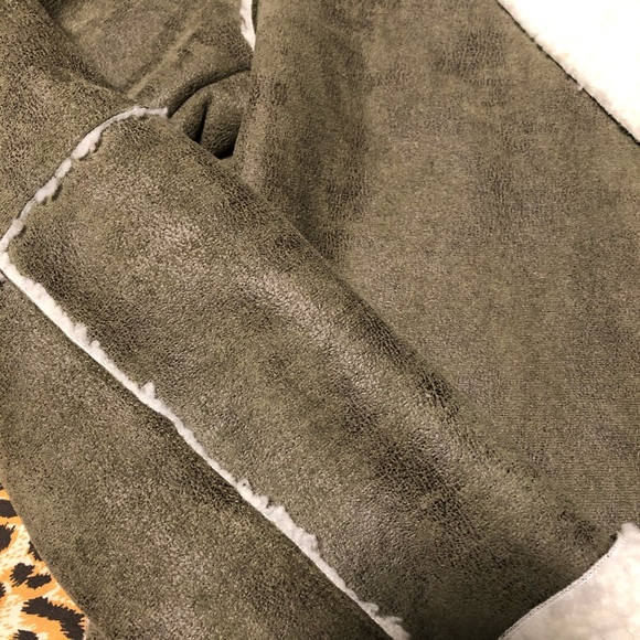 Faux Suede Aviator Jacket - Picture 9 of 15